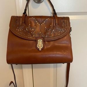 Patricia Nash Laser Cut Stintino Vintage Satchel